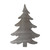 Christmas Tree 5 Steel Cutout Shape, Raw Metal Wall Art and Craft Supply