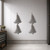 Christmas Tree Tall Steel Cutout Shape, Raw Metal Wall Art and Craft Supply