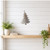 Christmas Tree Tall Steel Cutout Shape, Raw Metal Wall Art and Craft Supply