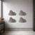 Clouds 1 Steel Cutout Shape, Raw Metal Wall Art and Craft Supply