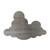Clouds 2 Steel Cutout Shape, Raw Metal Wall Art and Craft Supply