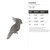 Cockatoo Steel Cutout Shape, Raw Metal Wall Art and Craft Supply