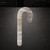 Candy Cane 2 Steel Cutout Shape, Raw Metal Wall Art and Craft Supply