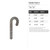 Candy Cane 2 Steel Cutout Shape, Raw Metal Wall Art and Craft Supply