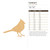 Cardinal 5 Wood Cutout for Crafts, Unfinished Baltic Birch Craft Shape