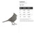 Cardinal 5 Steel Cutout Shape, Raw Metal Wall Art and Craft Supply