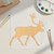 Caribou 2 Wood Cutout for Crafts, Unfinished Baltic Birch Craft Shape