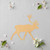 Caribou 2 Wood Cutout for Crafts, Unfinished Baltic Birch Craft Shape