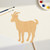 Goat 4 Wood Cutout for Crafts, Unfinished Baltic Birch Craft Shape