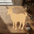 Goat 4 Wood Cutout for Crafts, Unfinished Baltic Birch Craft Shape