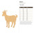 Goat 4 Wood Cutout for Crafts, Unfinished Baltic Birch Craft Shape