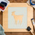 Goat 4 Reusable Mylar Stencil, 10 mil Plastic Paint Stencil for Crafts and Decor