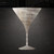 Martini Glass 2 Steel Cutout Shape, Raw Metal Wall Art and Craft Supply