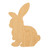 Chocolate Bunny Wood Cutout for Crafts, Unfinished Baltic Birch Craft Shape