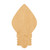 Christmas Light Bulb Wood Cutout for Crafts, Unfinished Baltic Birch Craft Shape