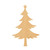 Christmas Tree 1 Wood Cutout for Crafts, Unfinished Baltic Birch Craft Shape