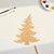 Christmas Tree 2 Branchy Wood Cutout for Crafts, Unfinished Baltic Birch Craft Shape