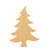 Christmas Tree 3 Wood Cutout for Crafts, Unfinished Baltic Birch Craft Shape