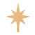 Christmas Tree Star Wood Cutout for Crafts, Unfinished Baltic Birch Craft Shape