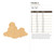Clouds 2 Wood Cutout for Crafts, Unfinished Baltic Birch Craft Shape