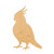 Cockatiel Wood Cutout for Crafts, Unfinished Baltic Birch Craft Shape