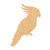 Cockatoo Wood Cutout for Crafts, Unfinished Baltic Birch Craft Shape
