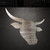 Cow Head 1 Steel Cutout Shape, Raw Metal Wall Art and Craft Supply