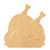 Cooked Turkey Wood Cutout for Crafts, Unfinished Baltic Birch Craft Shape