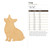 Corgi Wood Cutout for Crafts, Unfinished Baltic Birch Craft Shape