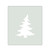 Christmas Tree 2 Branchy Reusable Mylar Stencil, 10 mil Plastic Paint Stencil for Crafts and Decor