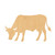 Cow 1 Wood Cutout for Crafts, Unfinished Baltic Birch Craft Shape