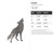 Coyote Steel Cutout Shape, Raw Metal Wall Art and Craft Supply