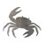 Crab 3 Steel Cutout Shape, Raw Metal Wall Art and Craft Supply