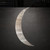Crecent Moon Steel Cutout Shape, Raw Metal Wall Art and Craft Supply