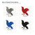 Crow 1 Steel Cutout Shape, Raw Metal Wall Art and Craft Supply