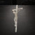 Crucifix 2 Steel Cutout Shape, Raw Metal Wall Art and Craft Supply