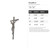 Crucifix 2 Steel Cutout Shape, Raw Metal Wall Art and Craft Supply