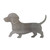 Dachshund Steel Cutout Shape, Raw Metal Wall Art and Craft Supply