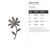 Daisy Flower Steel Cutout Shape, Raw Metal Wall Art and Craft Supply