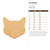Cat Head 2 Wood Cutout for Crafts, Unfinished Baltic Birch Craft Shape