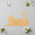 Cat Laying Down 2 Wood Cutout for Crafts, Unfinished Baltic Birch Craft Shape