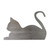 Cat Laying Down 2 Steel Cutout Shape, Raw Metal Wall Art and Craft Supply