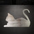 Cat Laying Down 2 Steel Cutout Shape, Raw Metal Wall Art and Craft Supply