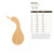 Gourd 2 Wood Cutout for Crafts, Unfinished Baltic Birch Craft Shape