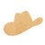 Cowboy Hat 1 Wood Cutout for Crafts, Unfinished Baltic Birch Craft Shape