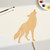 Coyote Wood Cutout for Crafts, Unfinished Baltic Birch Craft Shape