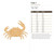 Crab 1 Wood Cutout for Crafts, Unfinished Baltic Birch Craft Shape