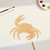 Crab 3 Wood Cutout for Crafts, Unfinished Baltic Birch Craft Shape