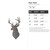 Deer Head Steel Cutout Shape, Raw Metal Wall Art and Craft Supply