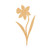 Daffodil Wood Cutout for Crafts, Unfinished Baltic Birch Craft Shape